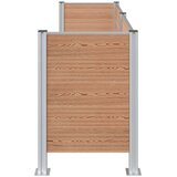  Ograja za koš za smeti Rjava 237 x 85 x 115 cm Aluminij in WPC, (5000241944) | Shoptok.si