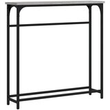 Maison Chic konzolna miza - miza ob steni siva sonoma 75x19,5x75 cm inženirski les, (21785832) Cene