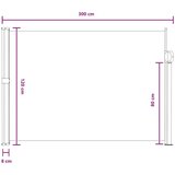  Zložljivo stransko senčilo 100% poliester, železo, jeklo, (5000247789) | Shoptok.si