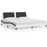  Okvir kreveta s LED-om bez madraca Zadar bijelo-crni 200 x 200 cm | Eponuda.com