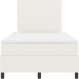 Box Spring krevet s madracem i LED krem mali dvostruki krevet od čordura | shoptok.hr