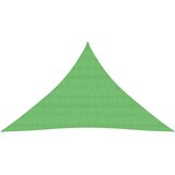 vidaXL Senčno jadro 160 g/m² svetlo zeleno 3x3x4,2 m HDPE, (20729345) | Shoptok.si
