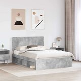  Konstrukcija postelje Beton 140 x 200 cm Masivno borovo les, (5000102840) | Shoptok.si