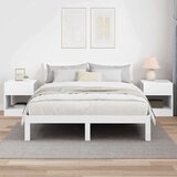  Stranska miza 2 pcs Bela 40,5 x 40 x 45 cm Konstruiran les, (5000201739) | Shoptok.si