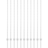 vidaXL Steber ograje. 11 pcs srebrna 140 cm Jeklo, (5000157790) | Shoptok.si
