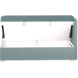 Ghado Plavi kutni dječji krevet s prostorom za odlaganje s madracem 90x200 cm Flexi - | shoptok.hr