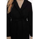 Trendyol Black BeltEd Woolly Cachet Coat | ePonuda.com