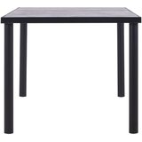  Blagovaonski stol crni i siva boja betona 180 x 90 x 75 cm MDF | shoptok.hr