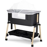 Lorelli Millie dječji krevetić, Black /Wooden Effect | shoptok.hr