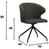 MID.YOU NASLANJAČ, tekstil antracit | Shoptok.si