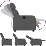 vidaXL Naslanjač iz temno sivega blaga | Shoptok.si
