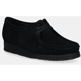 Clarks Originals Mokasinke od brušene kože za žene, boja: crna, ravni potplat Cijene