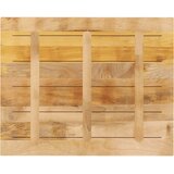  Ploča za stol 90x80x2,5 cm pravokutna masivno grubo drvo manga | shoptok.hr