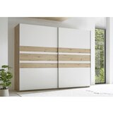 Livetastic Omara Z Drsnimi Vrati Catania, Bela, Barva Hrasta | Shoptok.si