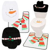springos 3-delna božična kopalniška preproga in prevleka za WC školjko s snežakom., (21638439) | Shoptok.si