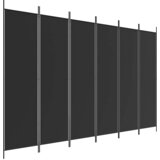  pregrada s 6 panela crna 300x200 cm od tkanine | shoptok.hr