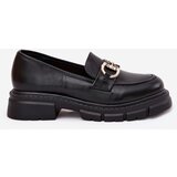 Boto Women's Eco Leather Moccasins With Gold Detail Black Ravalissea | ePonuda.com
