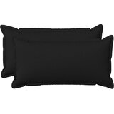  Presvlaka za jastuk 2 pcs HOUTEN Crna 40 x 80 cm Umjetni lan | shoptok.hr