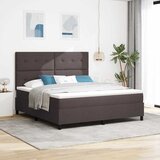  Krevet s opruga kutije Tamno smeđa 180 x 200 cm tkanina | shoptok.hr