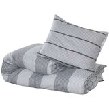  Set posteljine za poplun sivi 140 x 200 cm pamučni200x200 | shoptok.hr