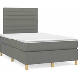  box spring s madracem LED tamnosivi 120 x 190 cm tkanina | shoptok.hr