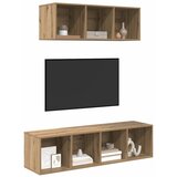 vidaXL Komplet TV omaric 2 pcs Umetni hrast Konstruiran les, (5000132143) | Shoptok.si