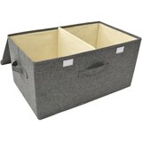  Kutija za pohranu od tkanine 50 x 30 x 25 cm antracit | shoptok.hr