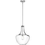 Elstead Lighting Elstead Everly 1 lahka srednja stropna viseča svetilka s kupolo, kromirana, E27, (22098354) | Shoptok.si