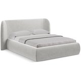 Makamii Svijetlo sivi tapecirani bračni krevet s prostorom za odlaganje s podnicom 160x200 cm Hauke – | shoptok.hr