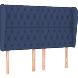  Uzglavlje s ušima plavi 163x23x118/128 cm od tkanine | shoptok.hr