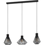 Eglo 390125 - visilica na sajli basidano 3xE27/40W/230V, crne boje Slike