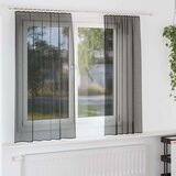 vidaXL Voile zavjese s džepovima za šipke 2 kom crne | shoptok.hr