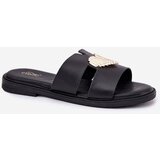 EVENTO Women's Flat Sandals With Gold Decoration Black Karinma | Shoptok.si