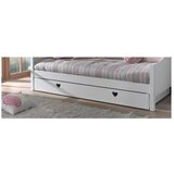 Vipack Bijeli dječji krevet od masivnog bora s dodatnim ležajem s prostorom za odlaganje 90x200 cm AMORI – | shoptok.hr