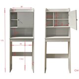 Tomasucci Bijeli visok ormarić iznad perilice/toaleta 58x173 cm Laundry – | shoptok.hr