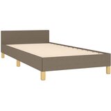  Okvir za krevet bez madraca smeđesivi 100 x 200 cm od tkanine | shoptok.hr