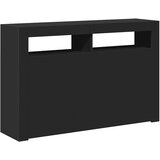  Komoda s LED svjetlima crna 115,5 x 30 x 75 cm | shoptok.hr