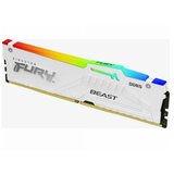 Kingston memorija 16GB/DIMM/DDR5/5600MHz/CL36/FURY beast rgb/bela | ePonuda.com