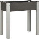 Furnova Visoka greda 75x40x75 cm WPC siva, (21921188) | Shoptok.si