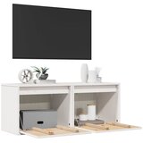  Zidni ormarići 2 kom bijeli 45 x 30 x 35 cm od masivne borovine | shoptok.hr