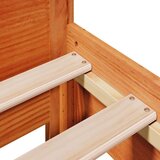  Posteljni okvir brez vzmetnice voščeno rjav 90x190 cm borovina | Shoptok.si