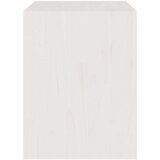 vidaXL noćni ormarić bijeli 40 x 30,5 x 40 cm od masivne borovine | shoptok.hr