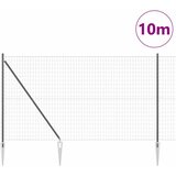 Euro ograda s špicama 10 x 1,5 m Čelik premazan PVC-om Siva | shoptok.hr