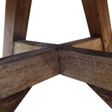 vidaXL stolić za kavu od masivnog obnovljenog drva 60 x 45 cm bijeli | shoptok.hr