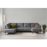 Scandic Tamno siva kutna garnitura (s lijevim kutom/u obliku slova "U") Hero – | shoptok.hr