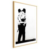  Plakat - The Policemen\'s Kiss 21x30 Zlatni okvir s margom | shoptok.hr