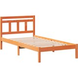  Krevetna konstrukcija Smeđa 80 x 200 cm Čvrsto borovo drvo | shoptok.hr