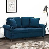 vidaXL Ukrasni jastuci 2 kom plavi 40 x 40 cm baršunasti | shoptok.hr
