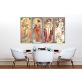  Slika na platnu četiri godišnja doba – alfons mucha (4 delna) Cene