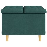  Shranjevalna tabureta Temno zelena 60 x 60 x 45 cm blago, (5000208395) | Shoptok.si
